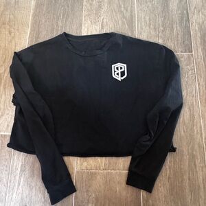 Born Primitive Black Long Sleeve with Logo crop